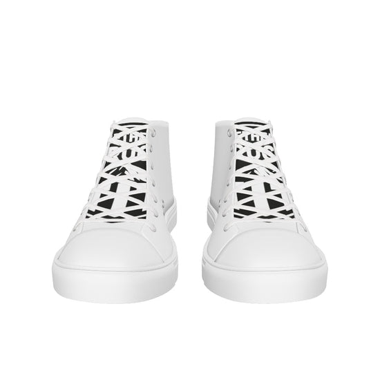 Baskets hautes en toile femme