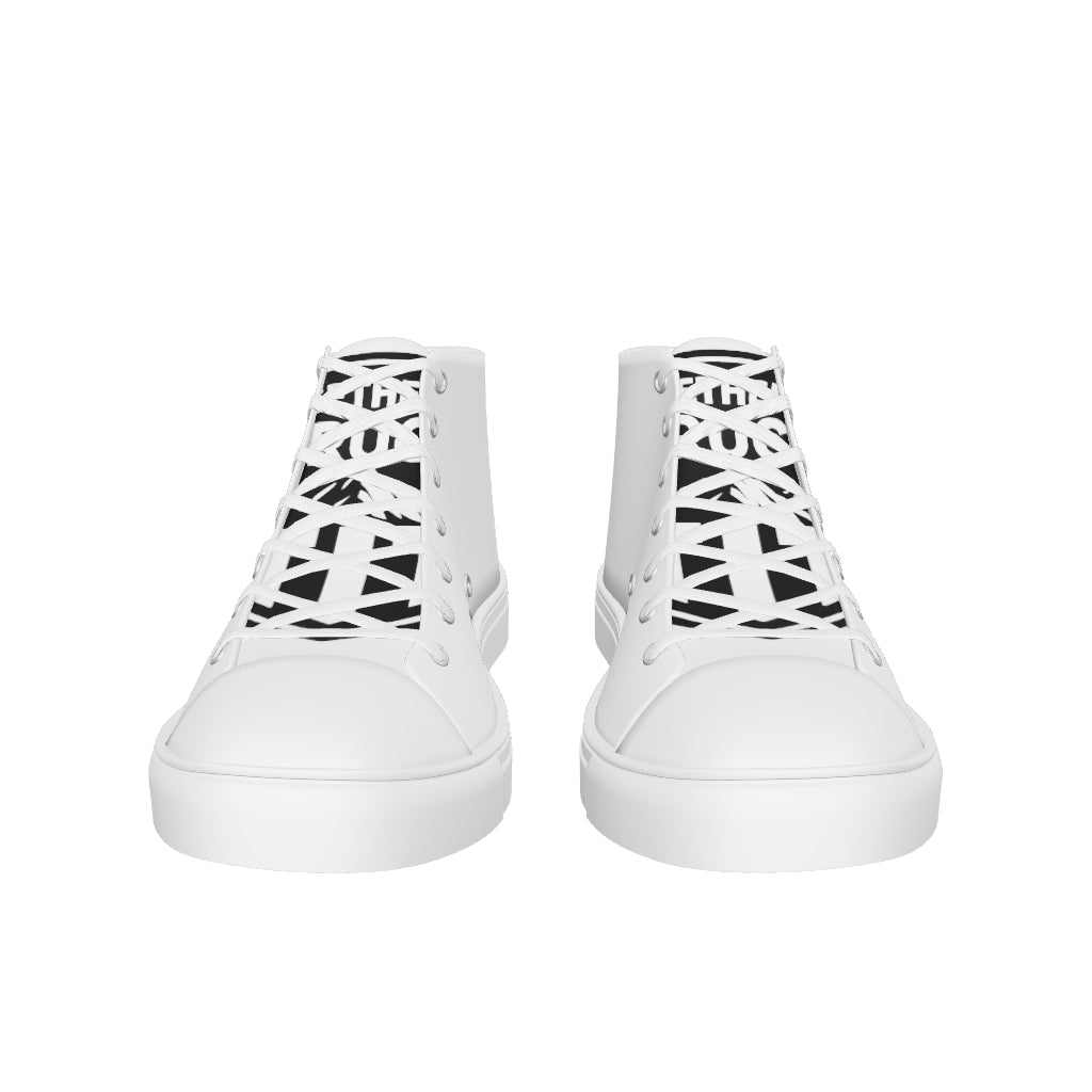 Baskets hautes en toile femme