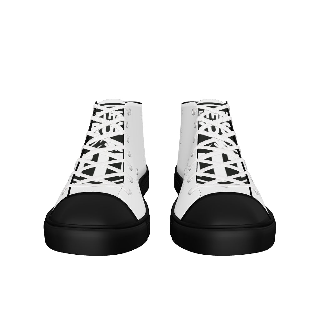 Baskets hautes en toile homme